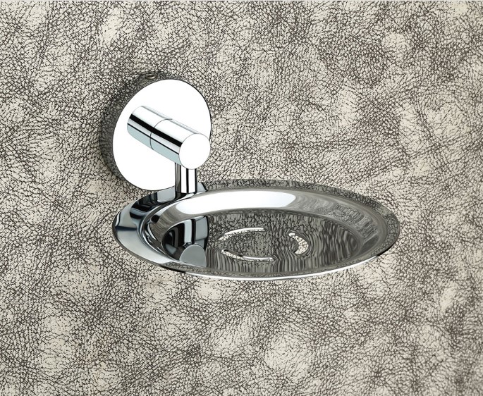 Liva Soap Dish Stainless Steel Bathroom Commercial Hotel Spa Countertop Wall Mount Heavy-Duty Anti-Rust Waterproof Easy Clean Professional Grade Durable Single Compartment Rustproof Hygienic Drainage Space Saving Contemporary Design Elegant Modern Finish